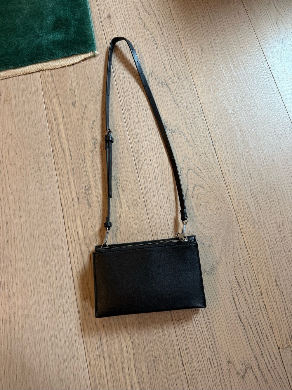 Black Leather Crossbody Bag